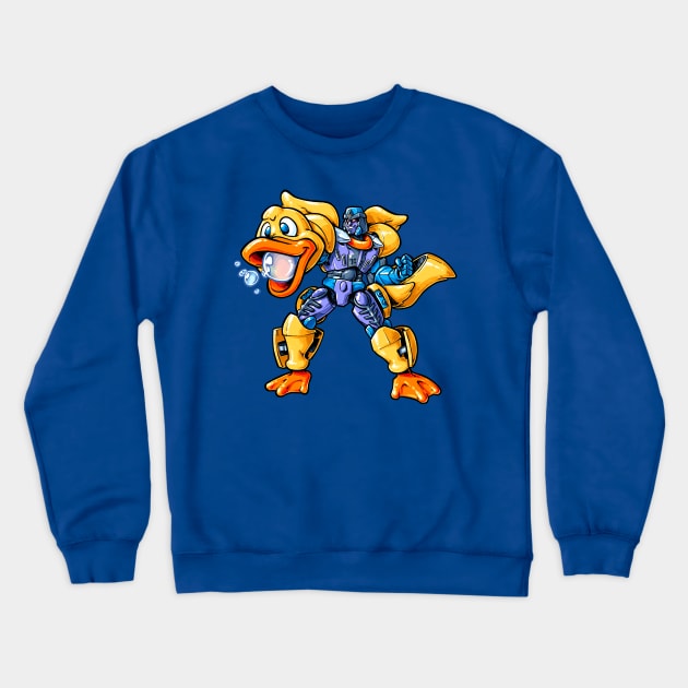 Duckietron Crewneck Sweatshirt by obvian